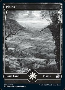 MTG ■土地/英語版■ 《平地/Plains》イニストラード真夜中の狩り MID