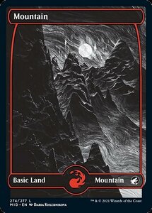 MTG ■土地/英語版■ 《山/Mountain》イニストラード真夜中の狩り MID