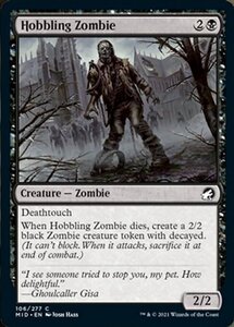 MTG ■黒/英語版■ 《引きずり足のゾンビ/Hobbling Zombie》イニストラード真夜中の狩り MID