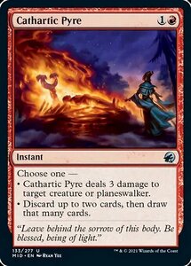 MTG ■赤/英語版■ 《安堵の火葬/Cathartic Pyre》イニストラード真夜中の狩り MID