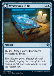 MTG ■青/英語版■ 《不思議な秘本/Mysterious Tome》イニストラード真夜中の狩り MID