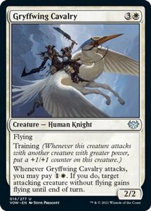 MTG ■白/英語版■ 《グリフ翼の騎兵隊/Gryffwing Cavalry》イニストラード:真紅の契り VOW