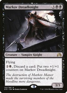 MTG ■黒/英語版■ 《マルコフの戦慄騎士/Markov Dreadknight》 イニストラードを覆う影 SOI