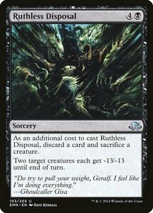 MTG ■黒/英語版■ 《 無情な処分/Ruthless Disposal》異界月 EMN