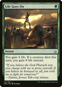 MTG ■緑/英語版■ 《人生は続く/Life Goes On》★FOIL★ 破滅の刻 HOU