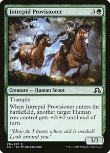 MTG ■緑/英語版■ 《剛胆な補給兵/Intrepid Provisioner》★FOIL★ イニストラードを覆う影 SOI