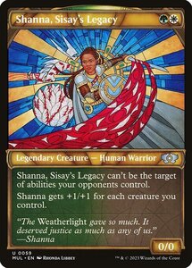 MTG ■金/英語版■ 《シッセイの後裔、シャナ/Shanna, Sisay's Legacy》★FOIL★ 機械兵団の進軍 多元宇宙の伝説 MUL