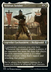 MTG ■白/英語版■ 《古参の兵士/Veteran Soldier》★エッチングFOIL★ 統率者レジェンズ：バルダーズゲートの戦い CLB