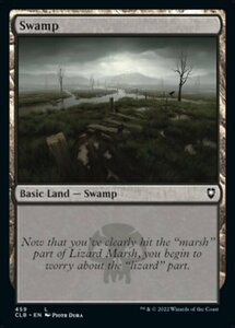 MTG ■土地/英語版■ 《沼/Swamp》★FOIL★ 統率者レジェンズ：バルダーズゲートの戦い CLB