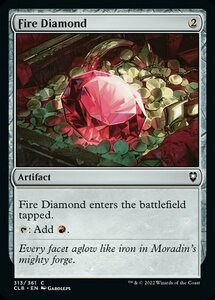 MTG ■無/英語版■ 《緋色のダイアモンド/Fire Diamond》★FOIL★ 統率者レジェンズ：バルダーズゲートの戦い CLB