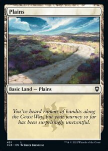 MTG ■土地/英語版■ 《平地/Plains》★FOIL★ 統率者レジェンズ：バルダーズゲートの戦い CLB