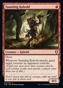 MTG ■赤/英語版■ 《嘲るコボルド/Taunting Kobold》★FOIL★ 統率者レジェンズ：バルダーズゲートの戦い CLB