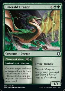 MTG ■緑/英語版■ 《エメラルド・ドラゴン/Emerald Dragon》★FOIL★ 統率者レジェンズ：バルダーズゲートの戦い CLB