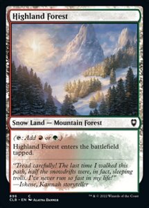 MTG ■土地/英語版■ 《高地の森/Highland Forest》統率者レジェンズ：バルダーズゲートの戦い CLB