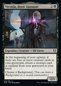 MTG ■黒/英語版■ 《ドラウの背教者、ヴィコニア/Viconia, Drow Apostate》統率者レジェンズ：バルダーズゲートの戦い CLB