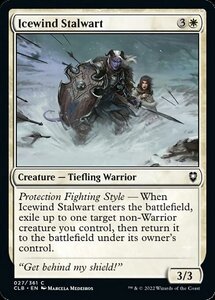 MTG ■白/英語版■ 《アイスウィンドの重鎮/Icewind Stalwart》統率者レジェンズ：バルダーズゲートの戦い CLB