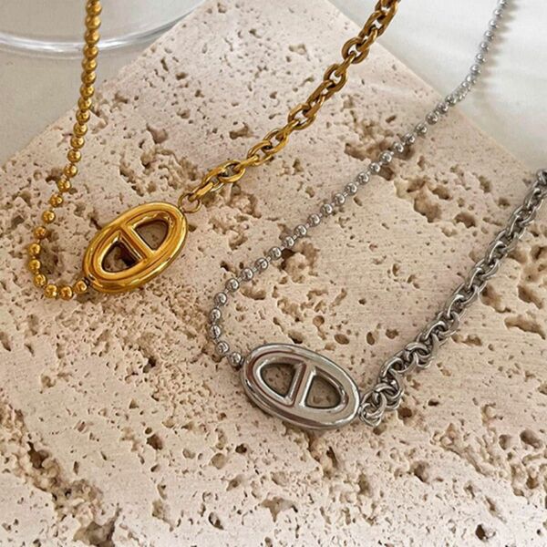 新品未使用 stainless18kgf chain necklace gold