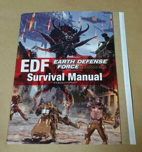 [EARTH DEFENSE FORCE: IRON RAIN]Survival Manual/ small booklet / The Earth Defense Army series / not for sale / beautiful goods 