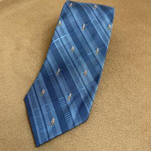 [ rare ] Aquascutum CLUB 92 necktie Golf pattern 