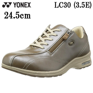 LC30 pearl khaki 24.5cm Yonex walking shoes lady's shoes 3.5E YONEX power cushion SHWLC30 woman light weight fastener 