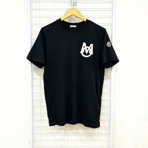 23ss MONCLER モンクレール ロゴ ワッペン Tシャツ 黒 ブラック Hs9-1