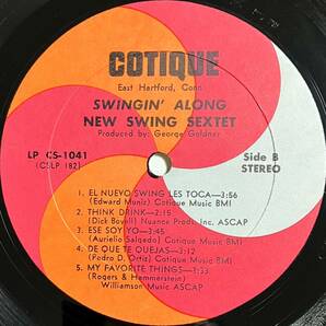 試聴！特価◆My Favorite ThingヴァイブラテンジャズカヴァーTHE NEW SWING SEXTET / SWINGIN' ALONG (COTIQUE) ラテン サルサ latin salsaの画像4