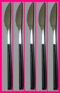 [ free shipping : steak knife :5ps.@:22.5cm]*kchi paul (pole) manner : dressing up de pretty : dinner set * cutlery : Northern Europe manner :No1