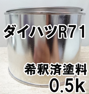 ◇ ダイハツR71　塗料　希釈済　トニコオレンジ　コペン　カラーナンバー　カラーコート　R71