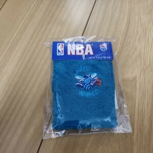 90sホーネッツHornetsバスケNBAリストバンド　ビンテージ 