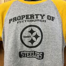 NFL /Reebok /メンズXL (18/20) 半袖Tシャツ トップス ラグランスリーブ ロゴT プリントTシャツ STEELERS スポーツ アメカジ USA古着_画像4