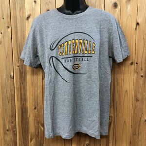 NIKE /REGULAR FIT /ナイキ メンズL 半袖Tシャツ トップス プリントTシャツ グレー CENTERVILLE BASKETBALL バスケ アメカジ USA古着