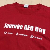 FRUIT OF THE LOOM /フルーツオブザルーム メンズXL 赤 半袖Tシャツ プリントTシャツ Journee RED Day /Donnons アメカジ USA古着_画像4