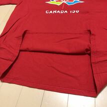 FRUIT OF THE LOOM /フルーツオブザルーム メンズL 赤 半袖Tシャツ トップス プリントTシャツ CANADA 150 アメカジ USA古着_画像5