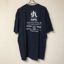 tultex /メンズ2XL ネイビー 半袖Tシャツ ロゴTシャツ トップス HOPE 2021 大きいサイズ アメカジ USA古着_画像3