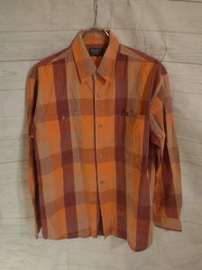  мужской ph961 OSHKOSH Oshkosh в клетку рубашка с длинным рукавом L orange серия "губа" Stop 
