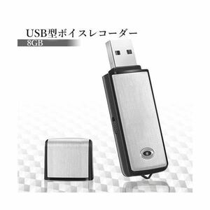 ◇送料無料◇ USB型 ボイスレコーダー 8GB ICレコーダー 小型 軽量