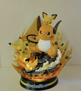 25см Leichu Pikachu Pokemon Figure Pvc Product Garage Kit