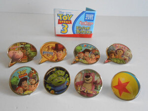 ♯Jua22FCトイストーリーピンバッチコレク人気8種TOYSTORY3PIXAR♂TAKARATOMYARTS♀200円〓014616_b