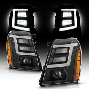 07-14y Escalade head light black / custom / LED