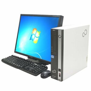  Fujitsu D581 персональный компьютер комплект Corei5-2400*4GB*SSD128GB*DVD мульти- *Win10*Office2019* беспроводной LAN* клавиатура * мышь *19 type монитор 