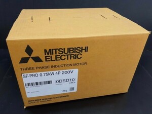 瑞(k230509i-11) 三菱電機 三相モータ SF-PRO 0.75kW 4P 200V スーパーラインプレミアムシリーズ MITSUBISHI ELECTRIC 全閉外扇型 脚取付型