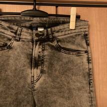 size 30 (ウエスト80cm) | H&M | ケミカルウォッシュ スキニー デニム パンツ ジーンズ | グレー | エイチアンドエム | SKINNY DENIM JEANS_画像2