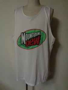 90's ヴィンテージ Mountain Dew マウンテンデュー メッシュ タンクトップ USA 企業ロゴ ペプシ コカコーラ スケボー スケーター vintage