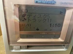 J3580 Panasonic パナソニック CDチェンジャー システムコンポ SA-PM770SD オーディオ 音響