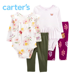  новый товар 4 пункт 80 * Carter's Carter's футболка с длинным рукавом длинные брюки комплект 12M розовый затраты ko детский комбинезон tops низ боди 