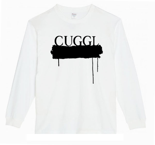  【白Sパロディ5.6oz】CUGGLキューグルロングTシャツ面白いおもしろうけるプレゼント長袖ロンT送料無料・新品人気