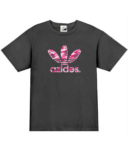 【azides黒ピンクXL】5ozアジデス迷彩Tシャツ面白いおもしろパロディネタプレゼント送料無料・新品