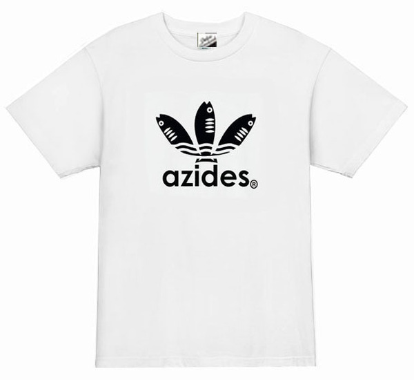 【azides白S】5ozアジデスTシャツ面白いおもしろパロディネタプレゼント送料無料・新品