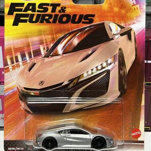 新品未開封 マテル ホットウイール ’17Acura NSX FAST&FURIOUS シルバー  1/64 トミカ 京商の画像1