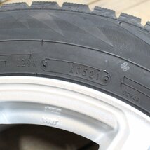 ノア VOXY アイシス ステップワゴン エスクァイア等 15インチ 2021年製 ダンロップ WM02 スタッドレスタイヤ 195/65R15 ホイール 4本SET_画像5